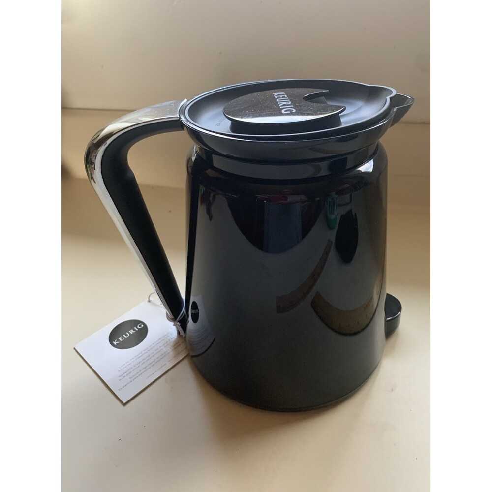Keurig 2.0 Carafe Black Plastic Shiny Easy to Clean for Pod Coffee Machine